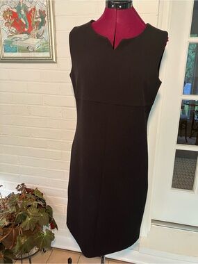 Patty Kim New York Sheath Dress | Black| Sleeveless Knit | Size M